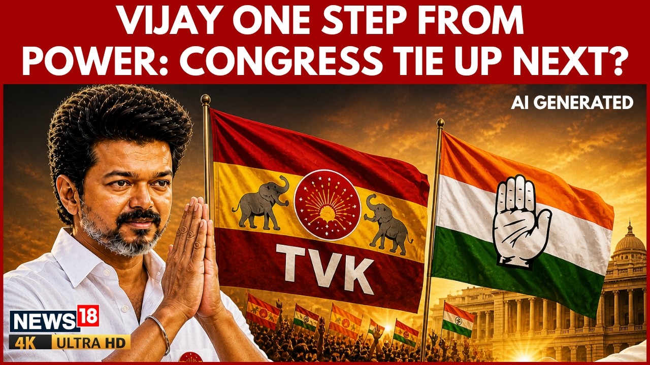 TVK Chases Majority Mark As Congress And AIADMK Weigh Post-Poll Alliance Options | N18V | 4K Video