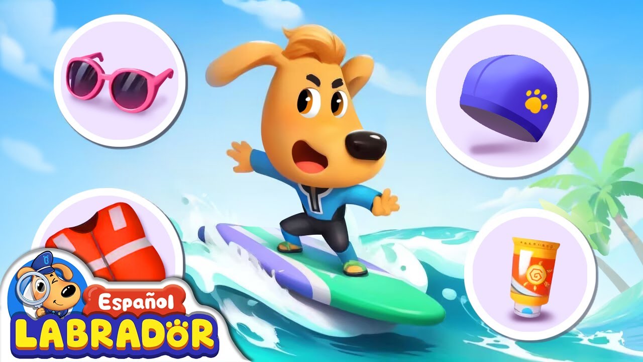 🔍Sheriff Labrador - Día de Surf 🏄 | Videos para Niños | BabyBus en Español
