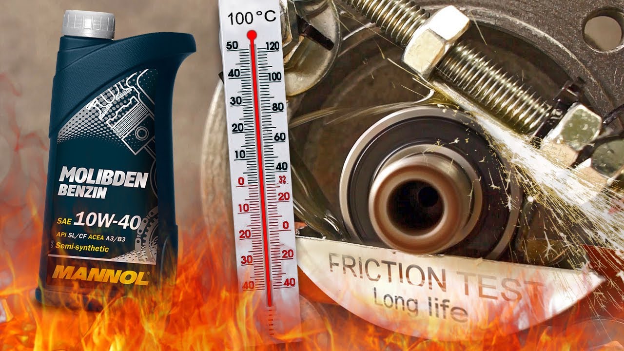 Mannol Molibden Benzin 10W40 Как эффективно защитить моторное масло? 100 ° С