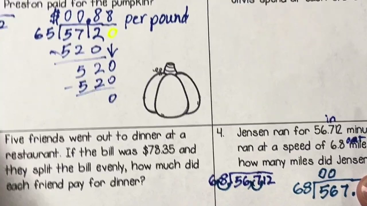 Division Word Problems