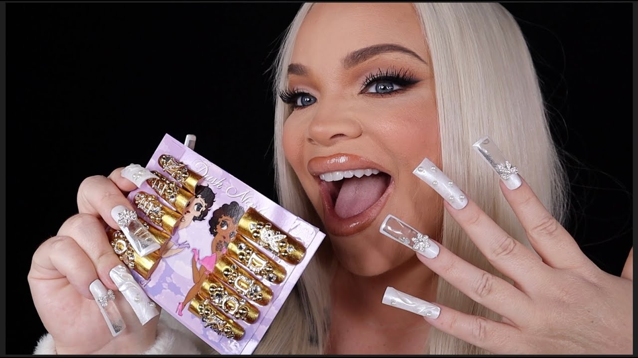 ASMR DUCK NAILS ARE BACK!!! / NEW PRESS ON NAILS