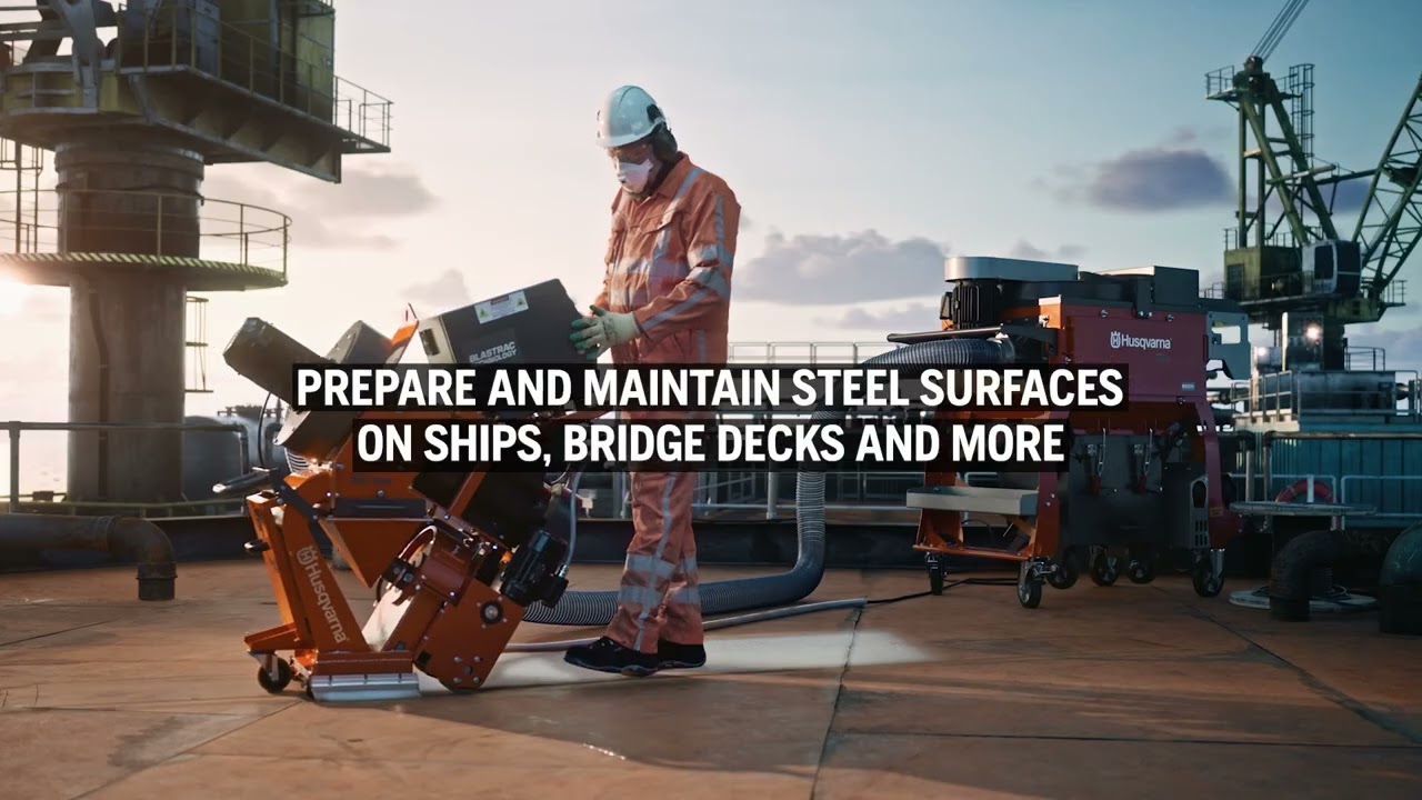 Husqvarna now offers Shot and Steel blasting
