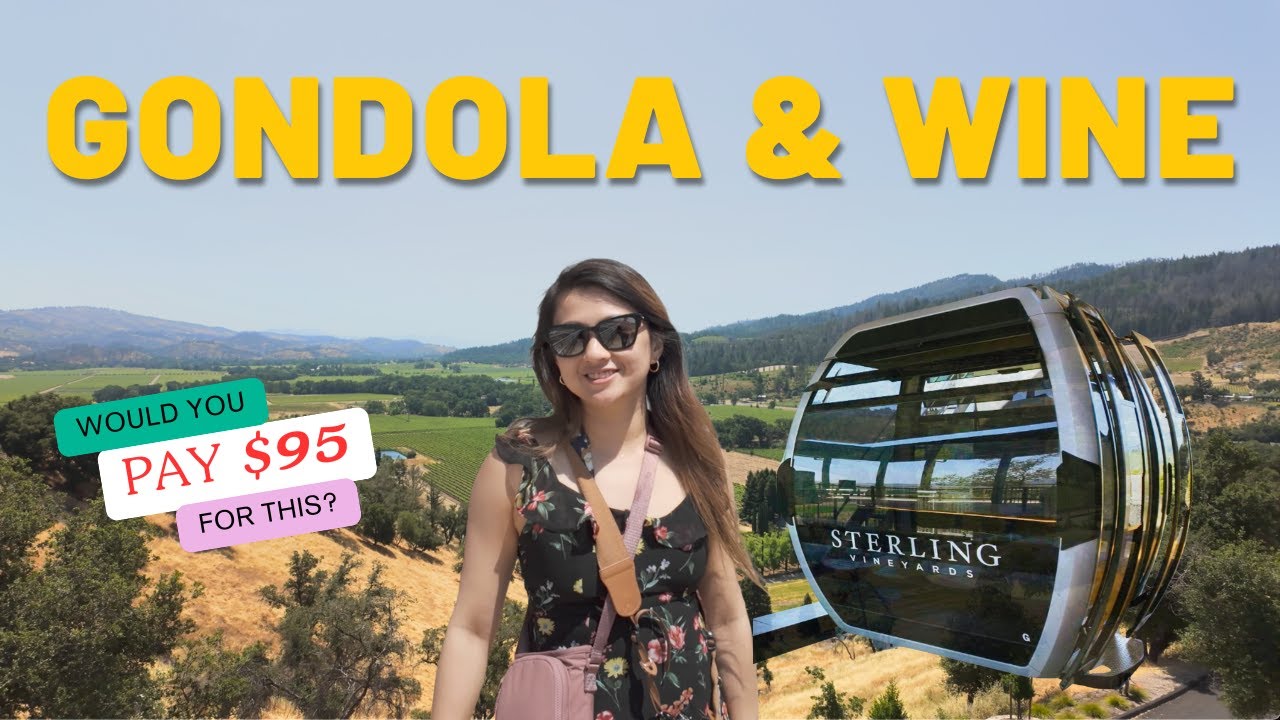 $95 Gondola & Wine Tasting at Sterling Vineyards – Is It Worth It? | Napa Valley 4K