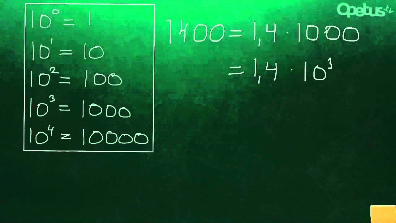 Kymmenpotenssimuoto (suuret luvut)