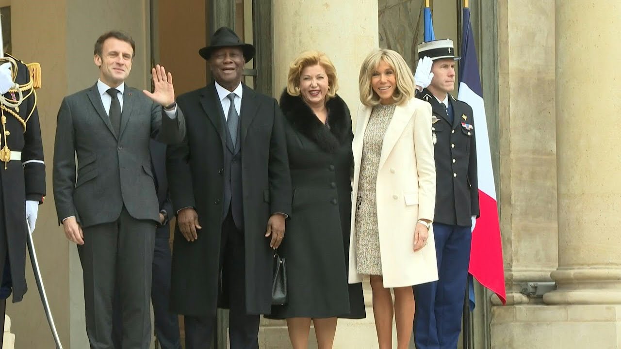 Macron accueille à l'Elysée le président ivoirien Alassane Ouattara | AFP Images