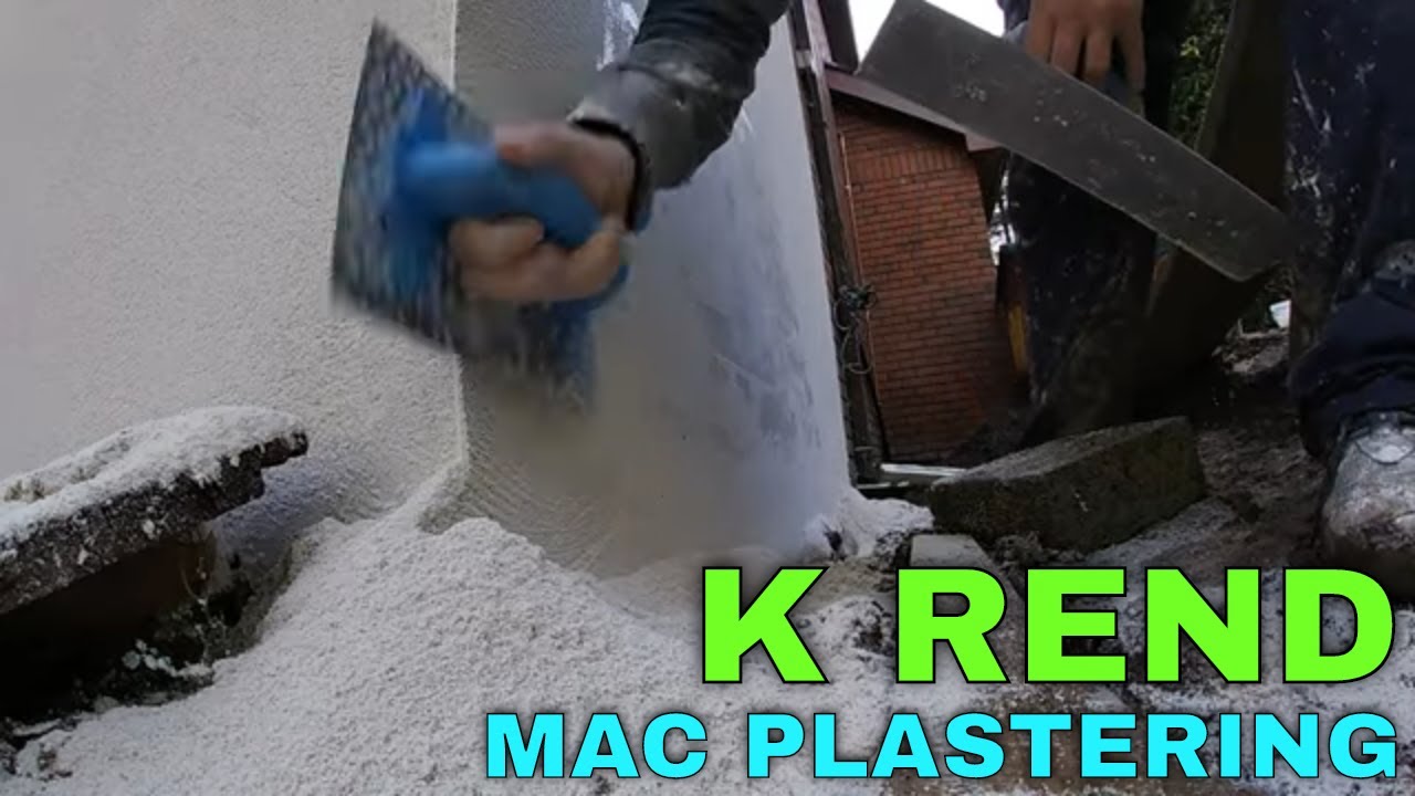 k rend coating and finishing on new built extension how I do it, tips, refina monocouche render