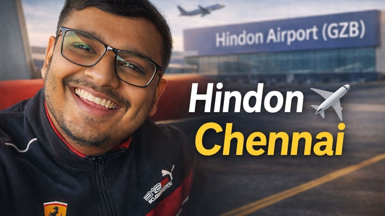 First Time at Hindon Airport (GZB) ✈️ Journey to Chennai | Inside Delhi NCR&rsquo;s New Regional Airport