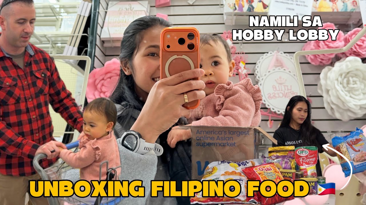 MAMILI TAYO SA HOBBY LOBBY + ANG DAMING FILIPINO FOOD NA PINADALA NG WEEE 😍