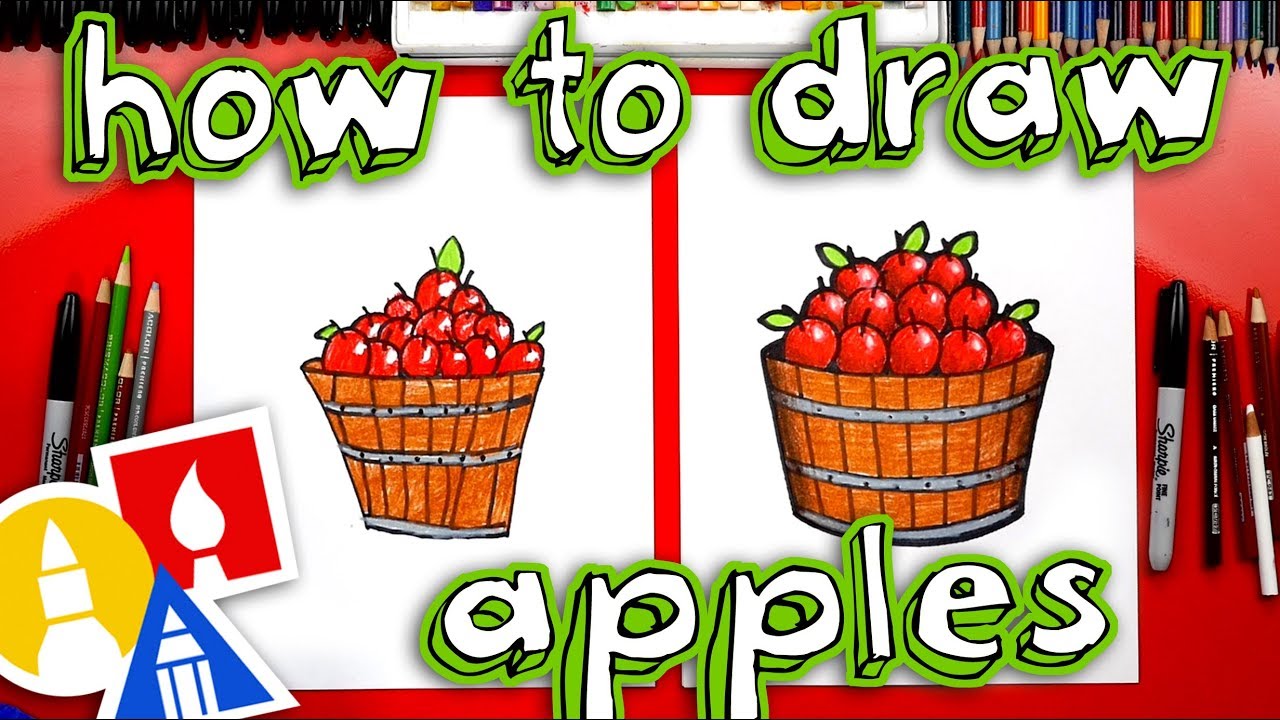 How To Draw An Apple Barrel For Fall