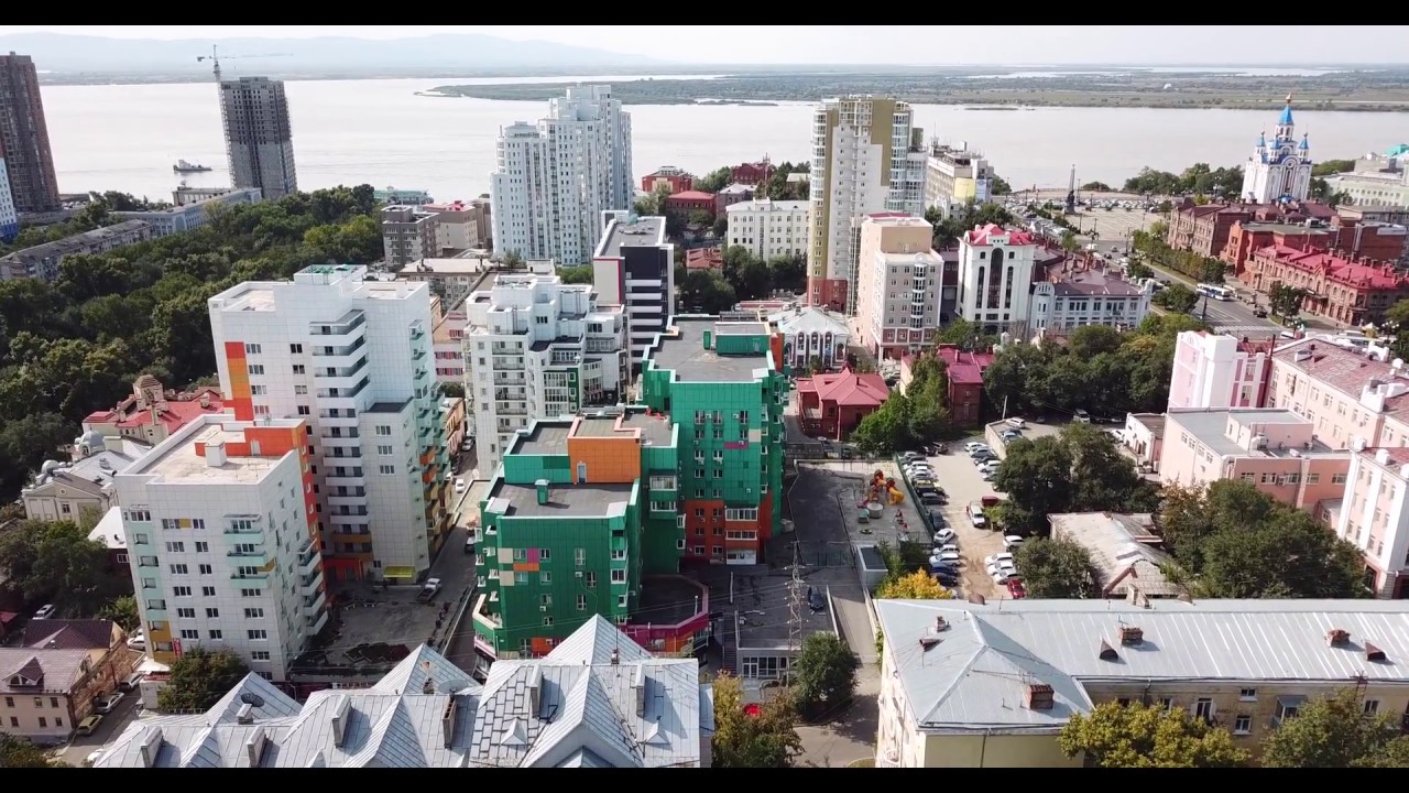 ХАБАРОВСК DJI MAVIC Обзорный полет №2  сентябрь 2018
