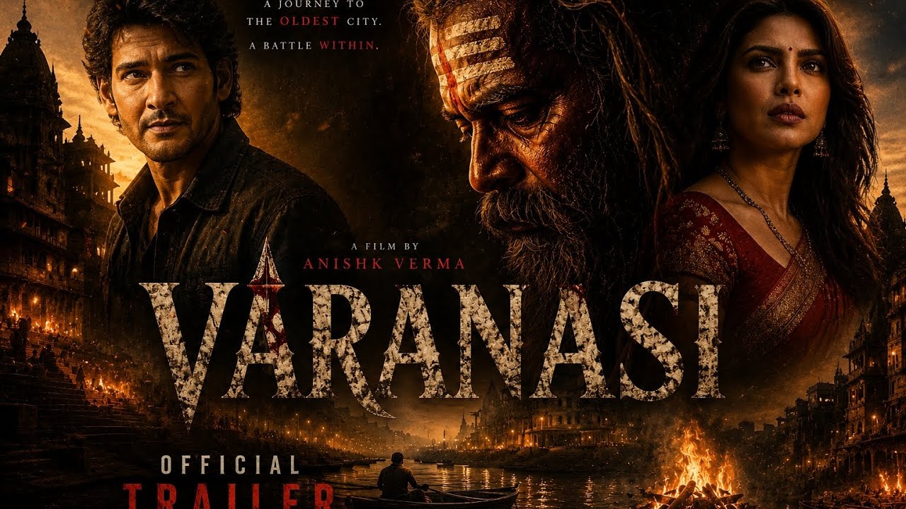 Varanasi movie movie trailer blockbuster movie #varanasi #varanasimovie #varanasiteaser @tseries 