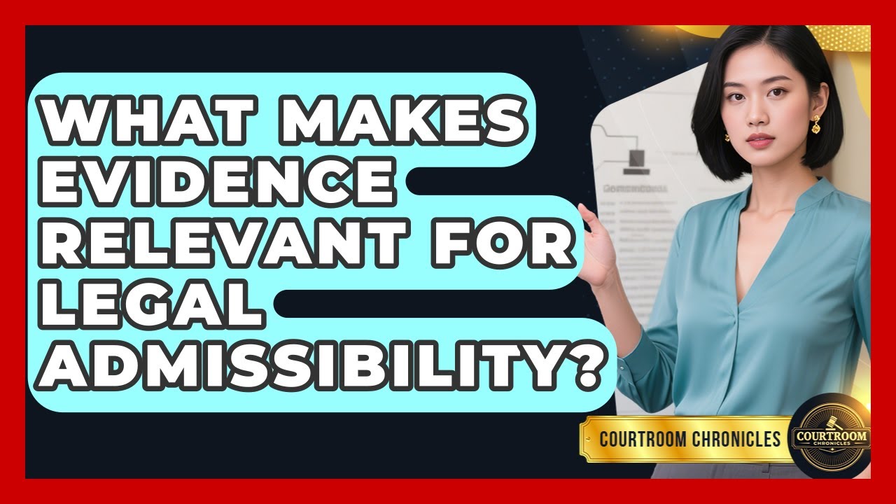 What Makes Evidence Relevant For Legal Admissibility? - Courtroom Chronicles