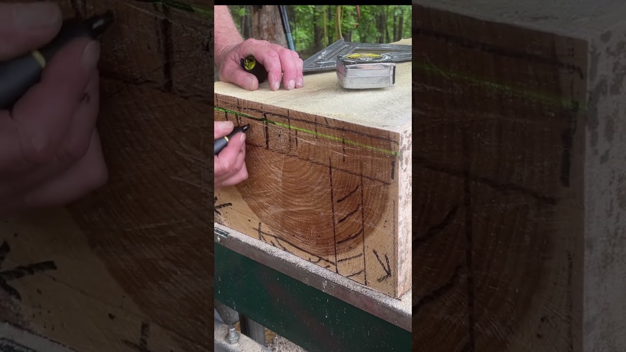 Equal Cuts for Quarter Sawn Wood #sawmillbusiness #quartersawn