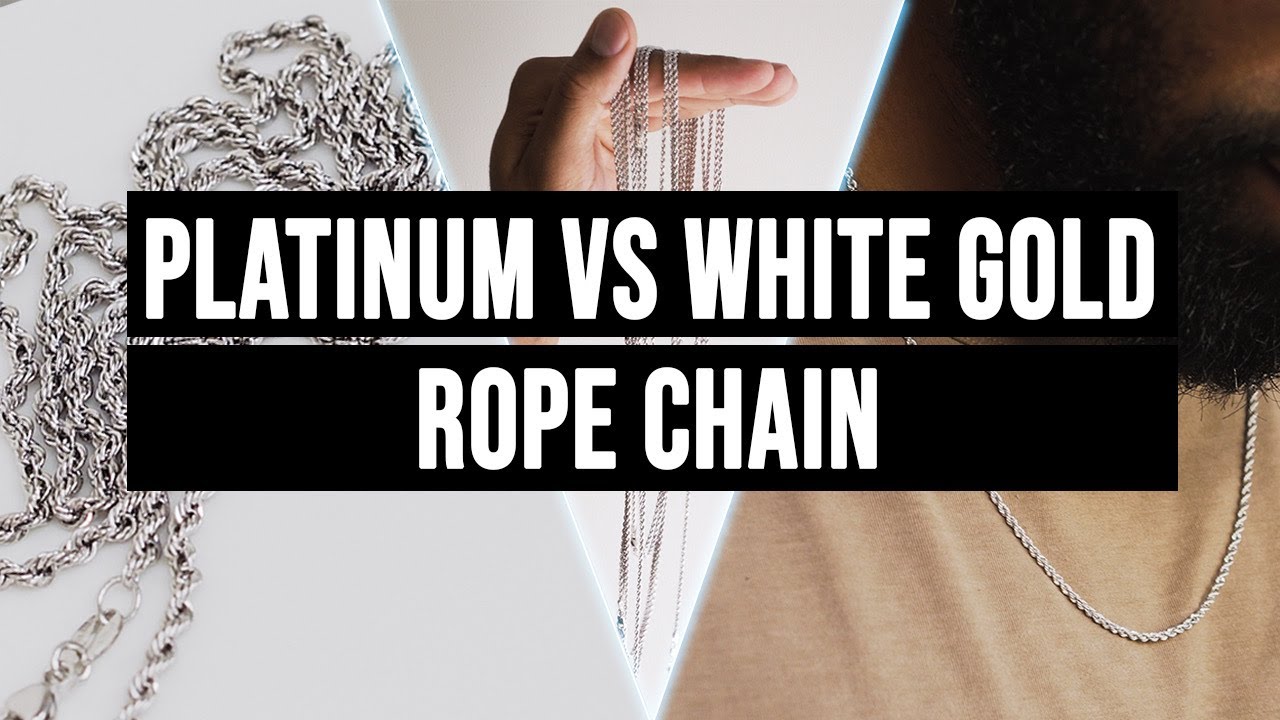 2MM Platinum vs. White Gold Rope Chain (What&rsquo;s the difference?)