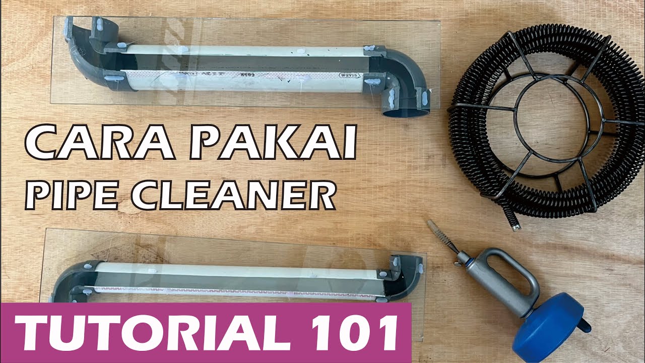 Mengatasi saluran air tersumbat dengan Pipe Cleaner kawat spiral untuk ukuran kecil ataupun besar.