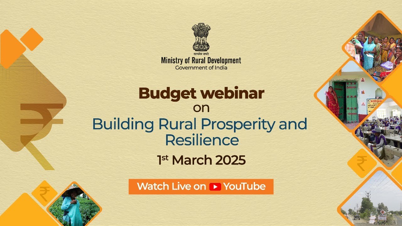 Budget webinar on Building Rural Prosperity and Resilience
