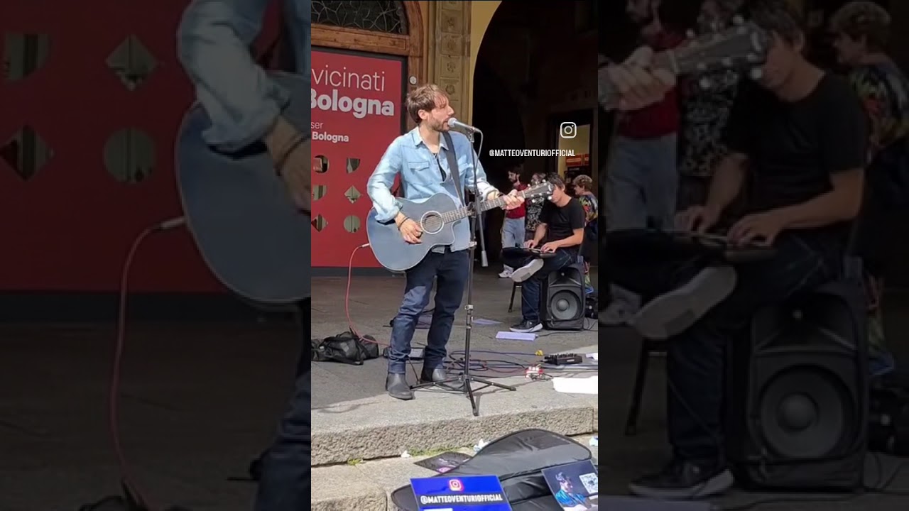 Live Busker Bologna  - la nostra citt&agrave; Piazza Maggiore #bologna #piazzamaggiore #live