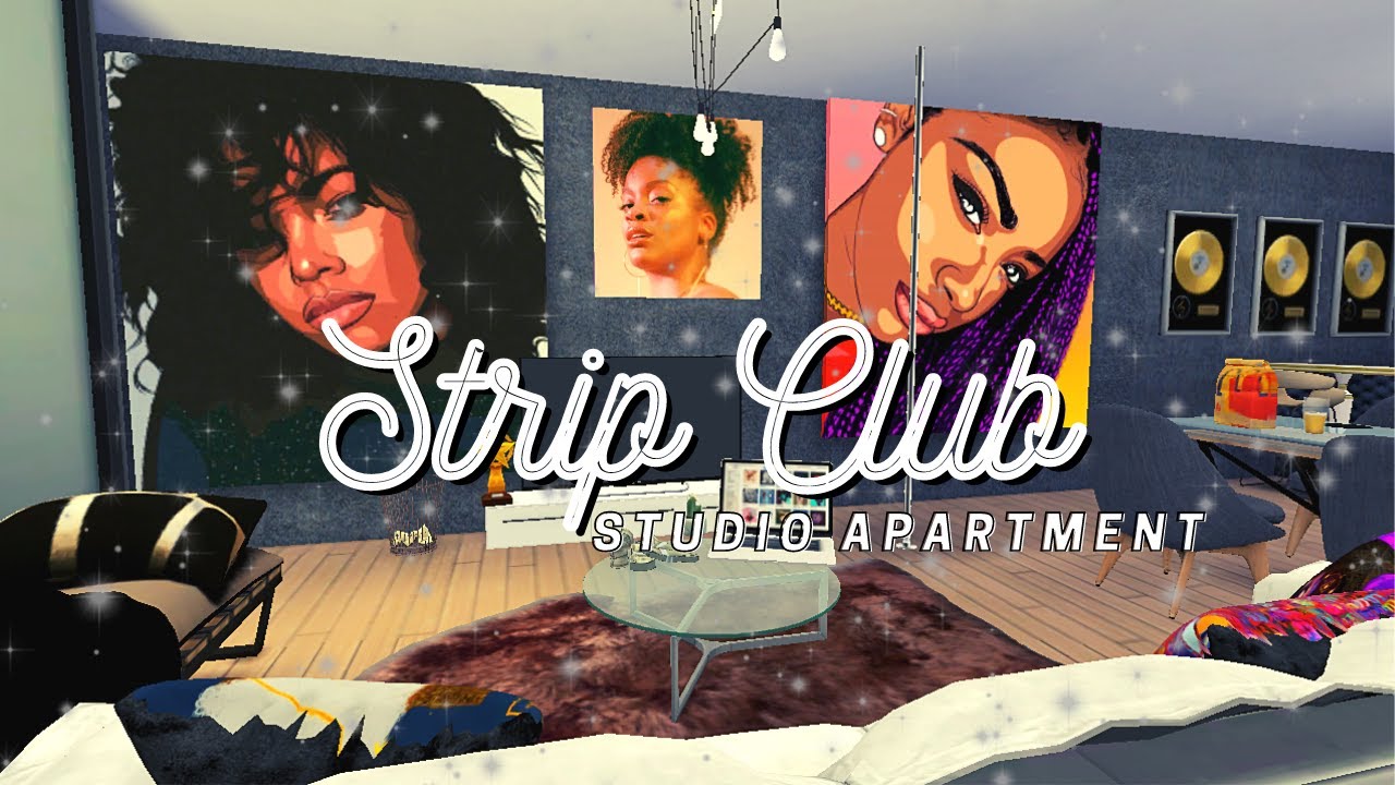 Strip Club Studio Apartment | Sims 4 Speed Build | ♡