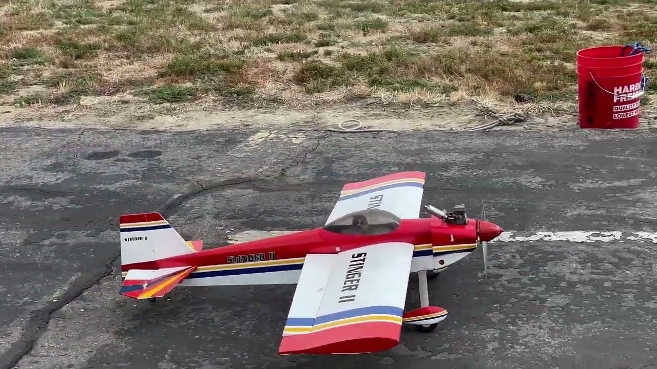 FIRST NITRO FLIGHT OF 2023 - 4-STROKE NITRO LANIER RC STINGER!