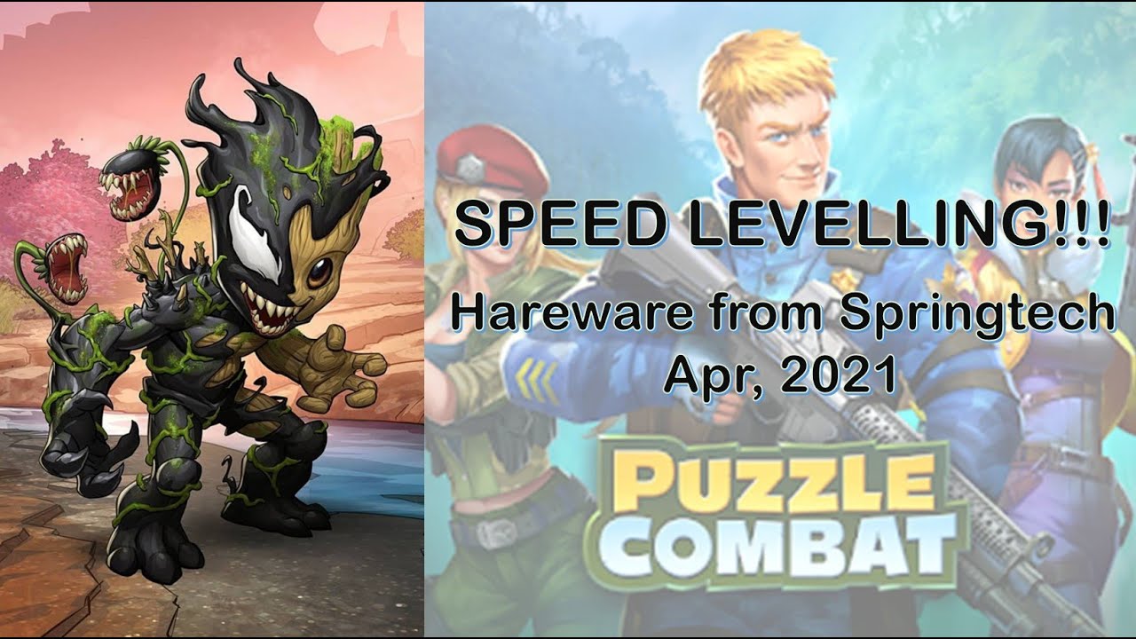 Puzzle Combat -- SPEED LEVELLING!! Hareware from 1-1 to 4-54 in under 5 mins!