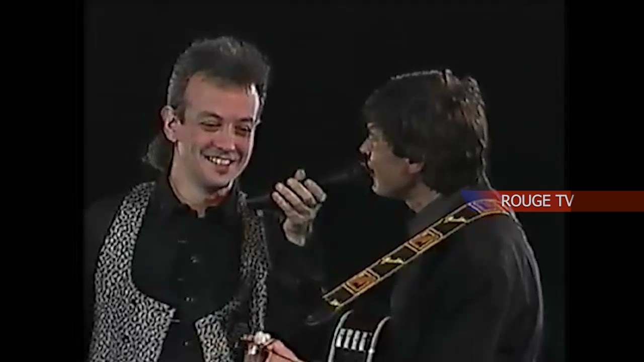 Enrico Ruggeri e Gianni Morandi - Si può dare di più - Gianni Morandi Teatro sotto la tenda -1991