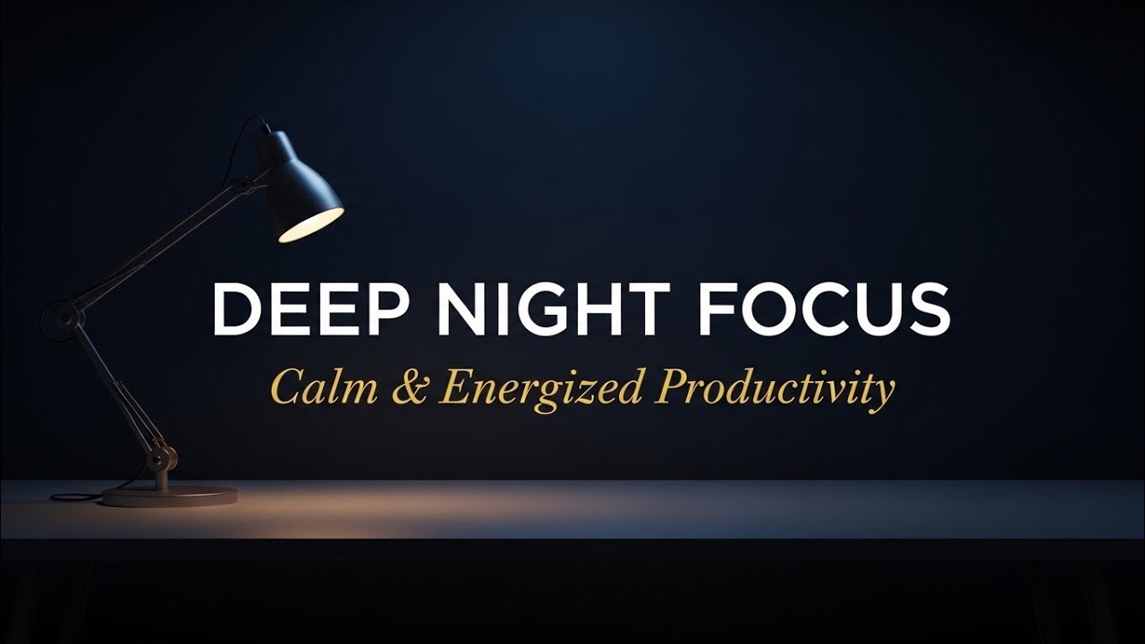 Deep Night Focus Music — Calm & Energized Productivity Atmosphere
