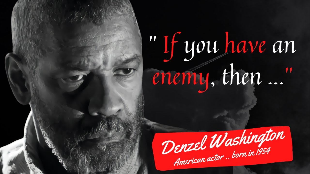 Дензел Вашингтон цитирует вдохновляющую, мотивационную и выразительную о своей жизни