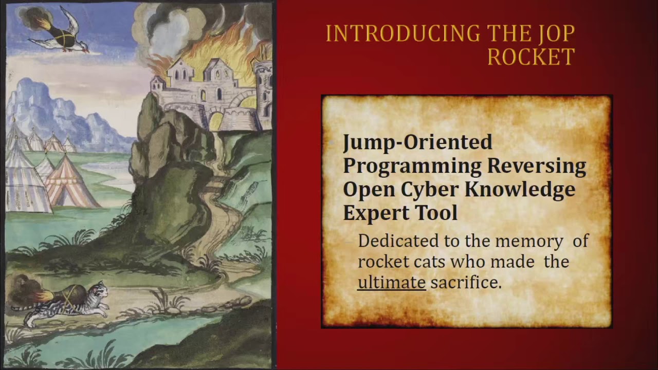 DEF CON 27 - The JOP ROCKET A Supremely Wicked Tool for JOP Gadget Discovery