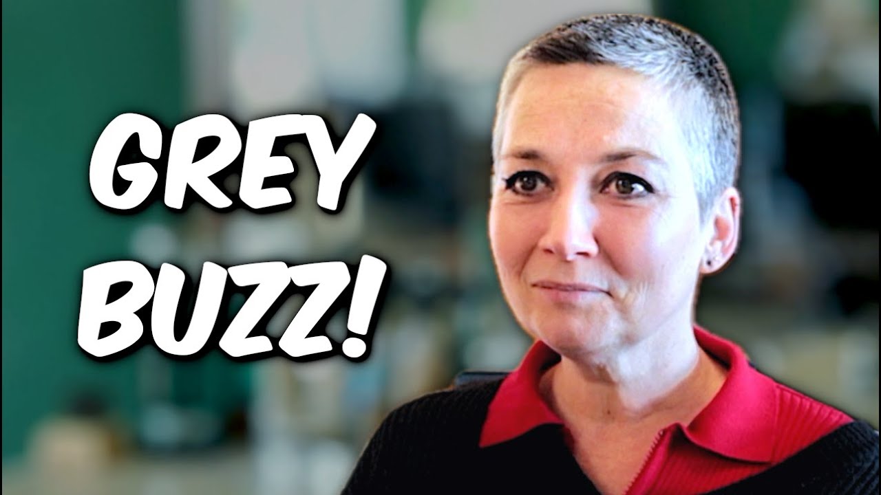Buzz Cut Makeover! Get the Best Grey Hair Style ✨