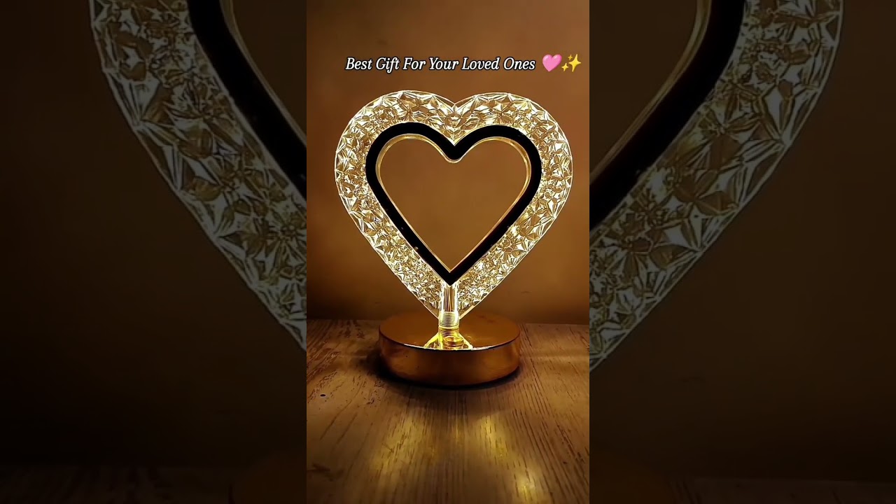 💖 Say it with Light &ndash; The Heart-Shaped Crystal Touch Lamp is Here!