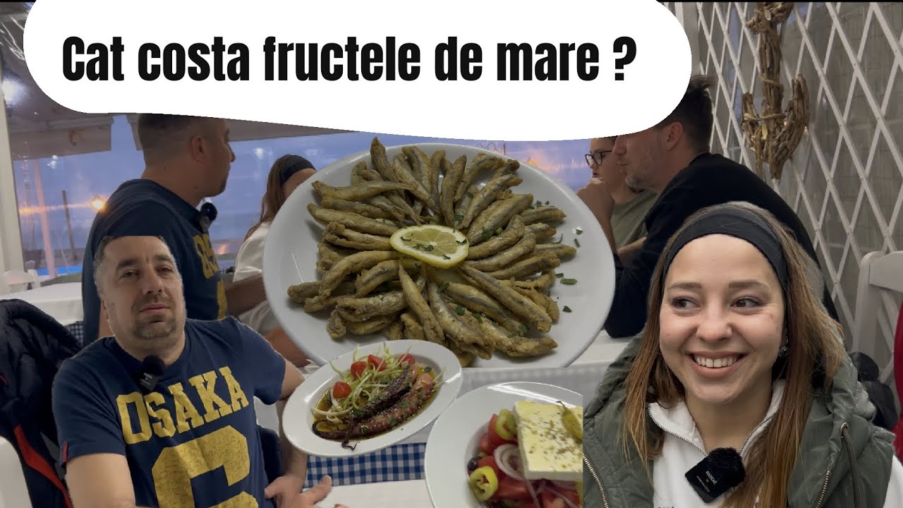 Cat costă Cină Grecească la Taverna Tradițională | Fructe de Mare & Prieteni Noi în Paralia Katerini