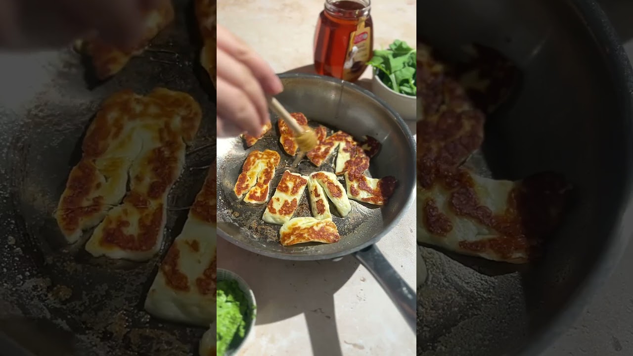 Hot Honey Halloumi Sandwich | Grilled Halloumi with Pesto Sandwich