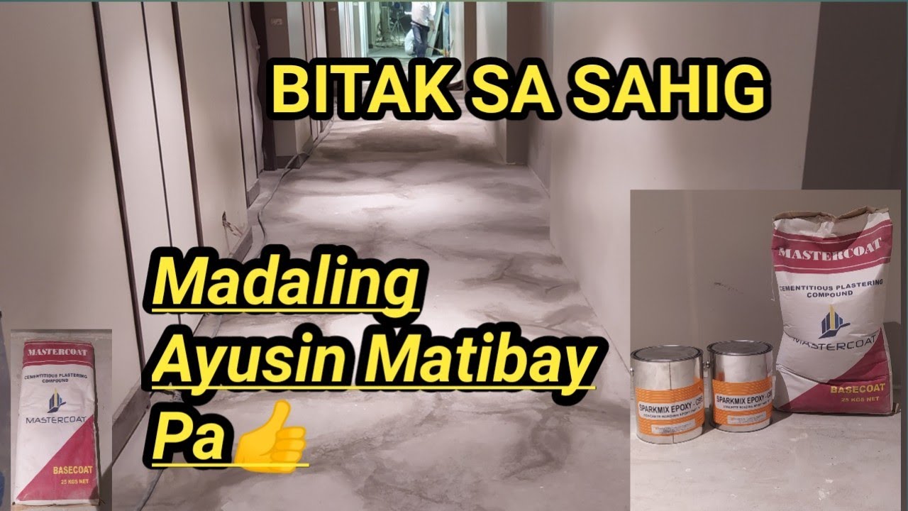 Pag ayos ng Bitak sa sahig na semento!