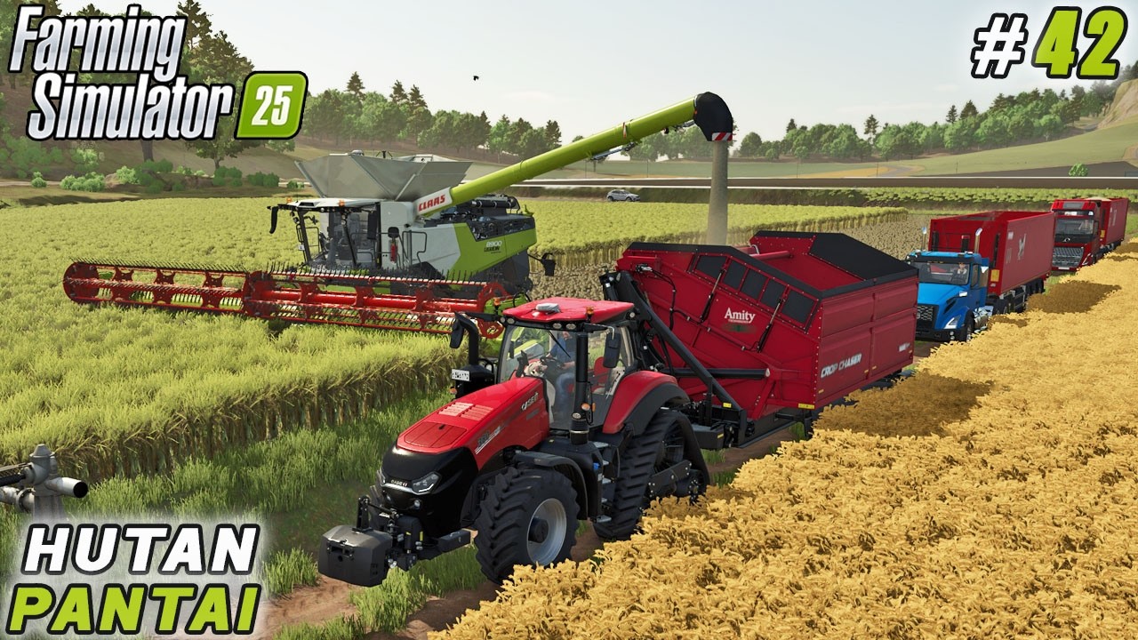 Why We Upgraded to an Industrial Mill - Rice & Barley Harvesting! | FS 25 | Hutan Pantai Farm | #42