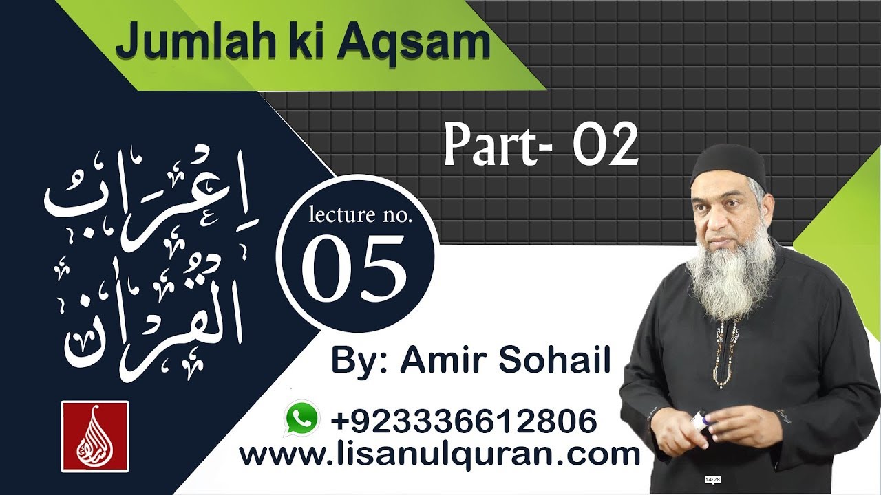 Jumlah ki Aqsaam, Part-2 (A'raab-ul-Quran)