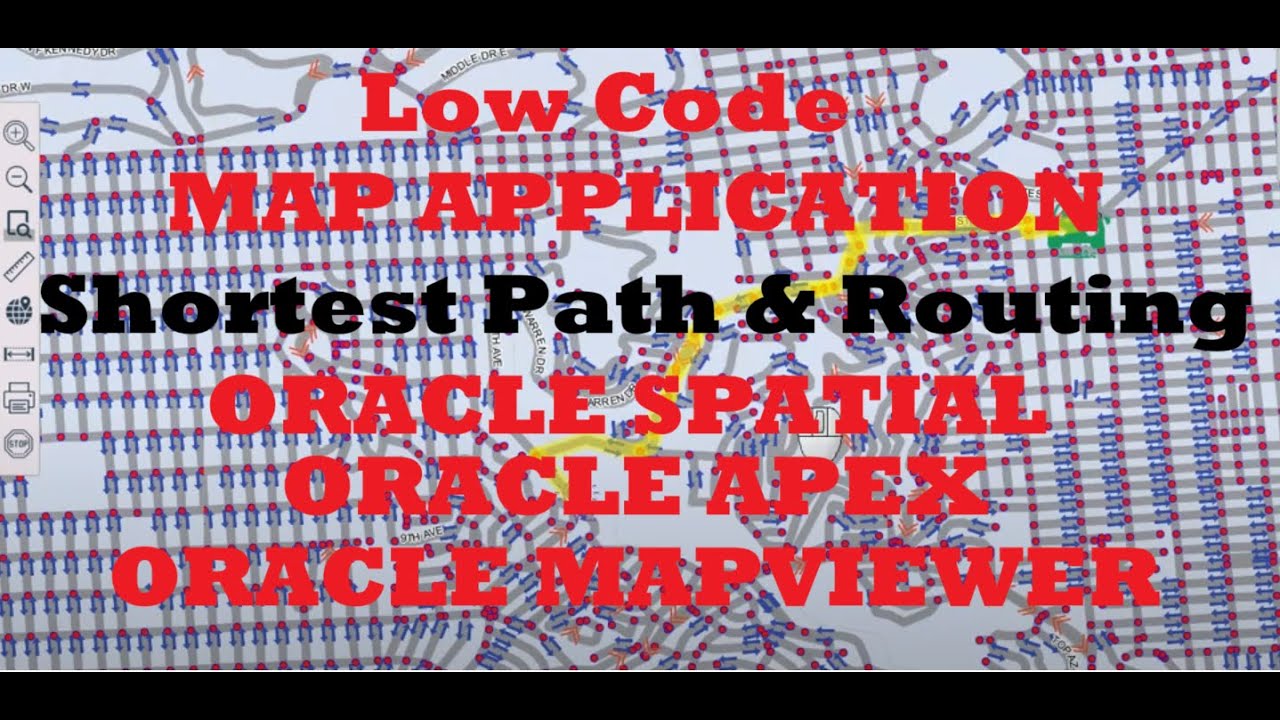 Shortest path and Routing with Oracle Spatial(Topology and Network) & Oracle APEX