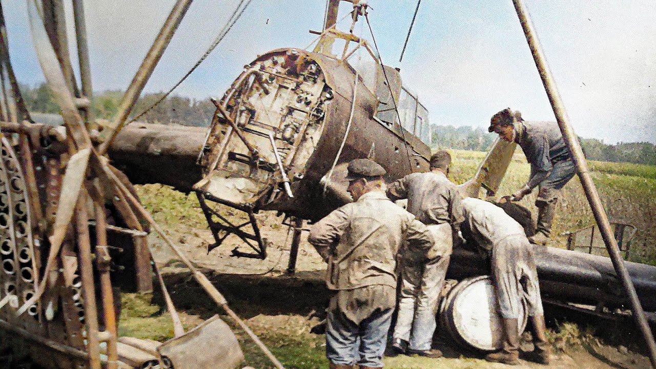 WW2++NIE GEZEIGTE FOTOS++ABGESTÜRZTE FLUGZEUGE++SOLDATEN-PORTRAITS ZUM LEBEN ERWECKT++BERGUNGSTRUPP