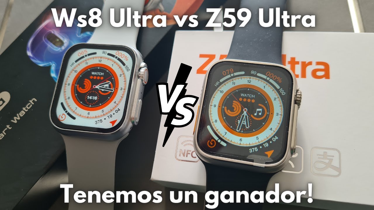 🟠  Smartwatch WS8 Ultra vs Z59 Ultra ¿Cuál es mejor? - Tenemos Ganador.