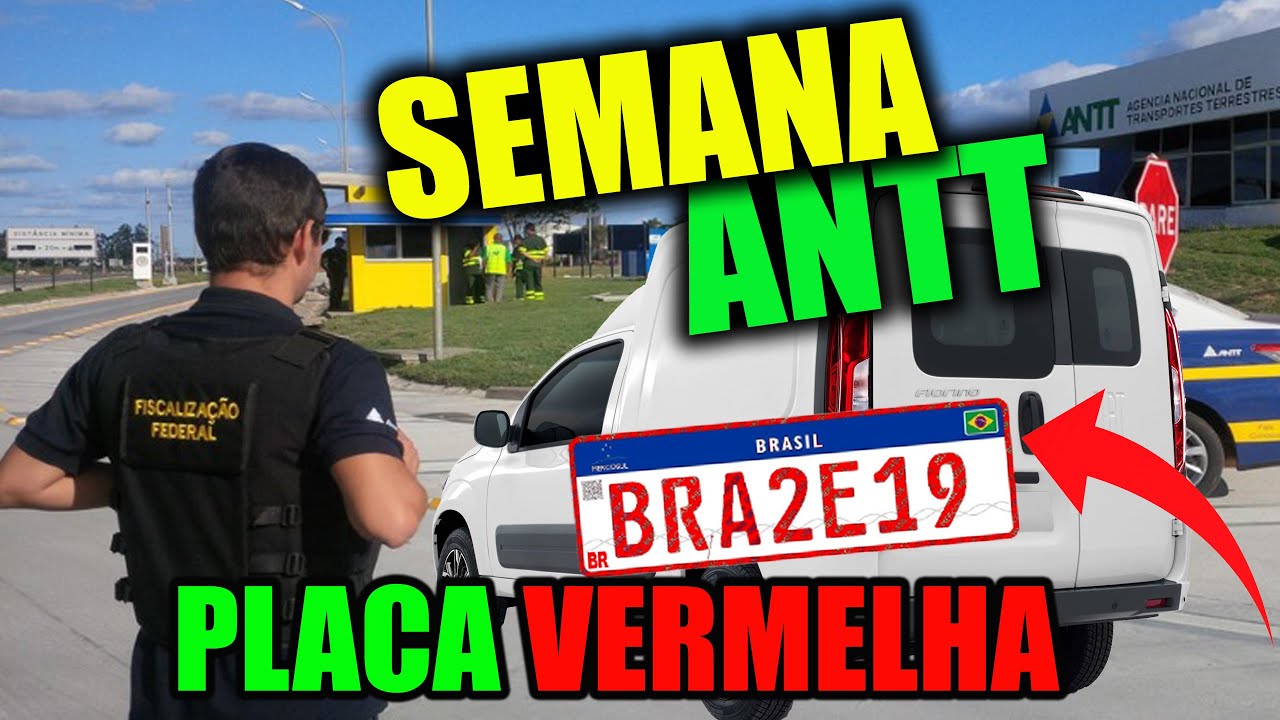 ANTT RNTRC - Como fazer a vistoria e colocar a placa vermelha - passo a passo inclusão de placa