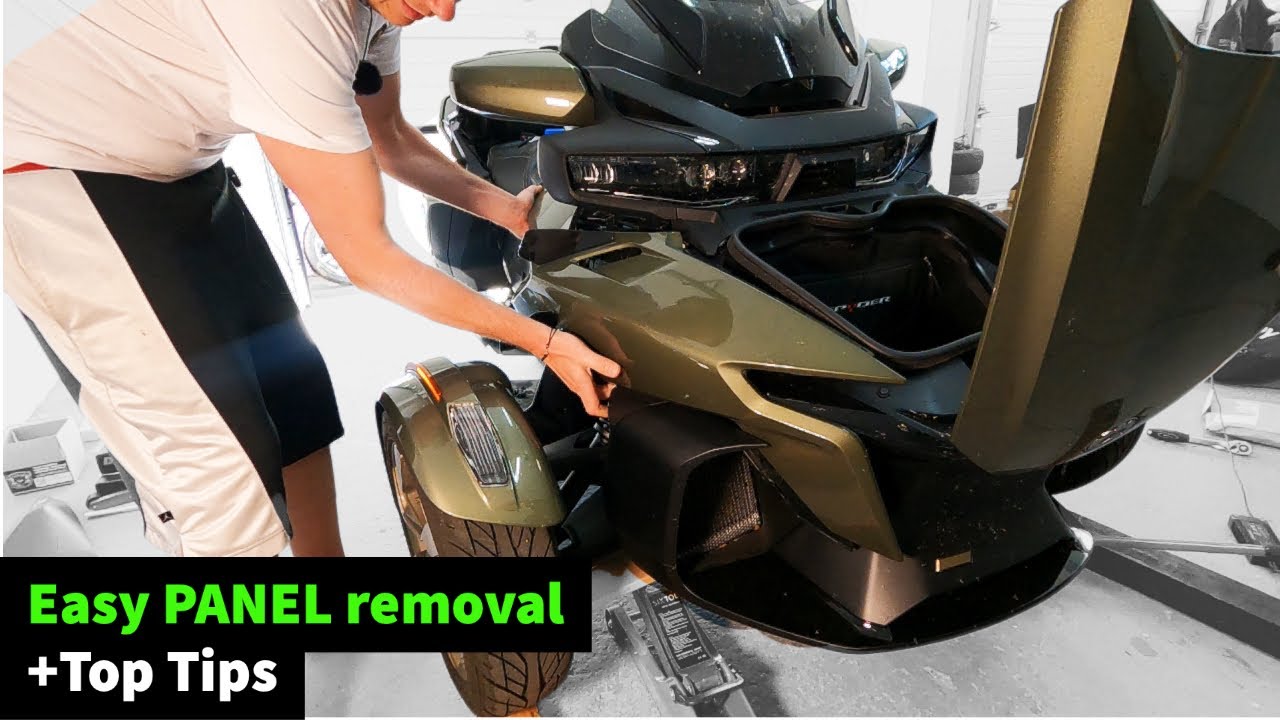 Tips and How to remove side panel RT20+ Can-Am Spyder