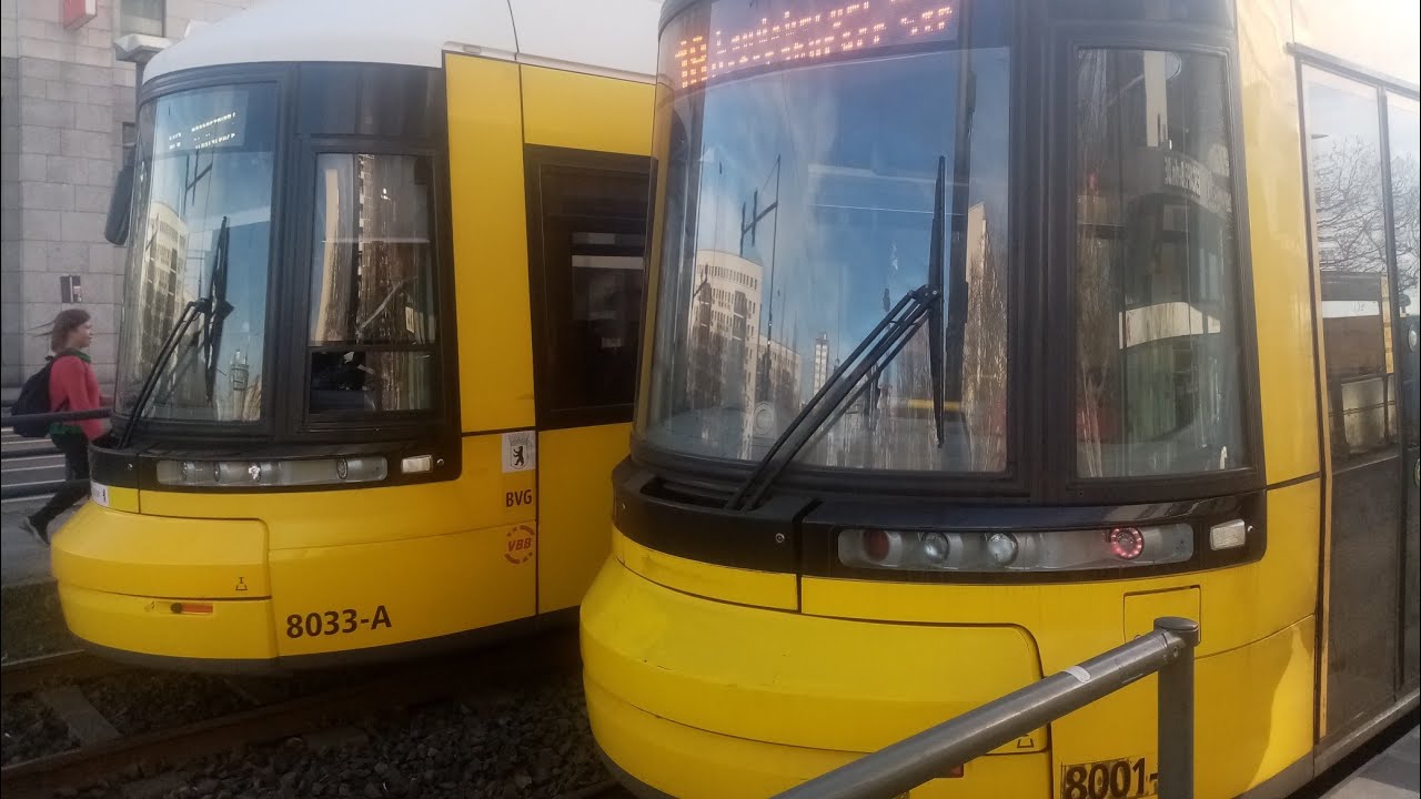 Tram 18 berlin von herzbergstrasse bis S Landsberger allee 