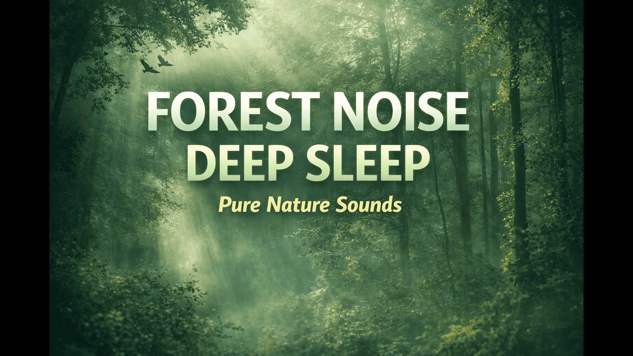 Forest Natural Noise 🌲 Relaxing Nature Sounds for Deep Sleep (No Music)Peaceful Forest Ambience