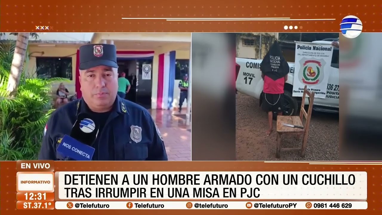 Detienen a un hombre armado con un cuchillo tras irrumpir en una misa