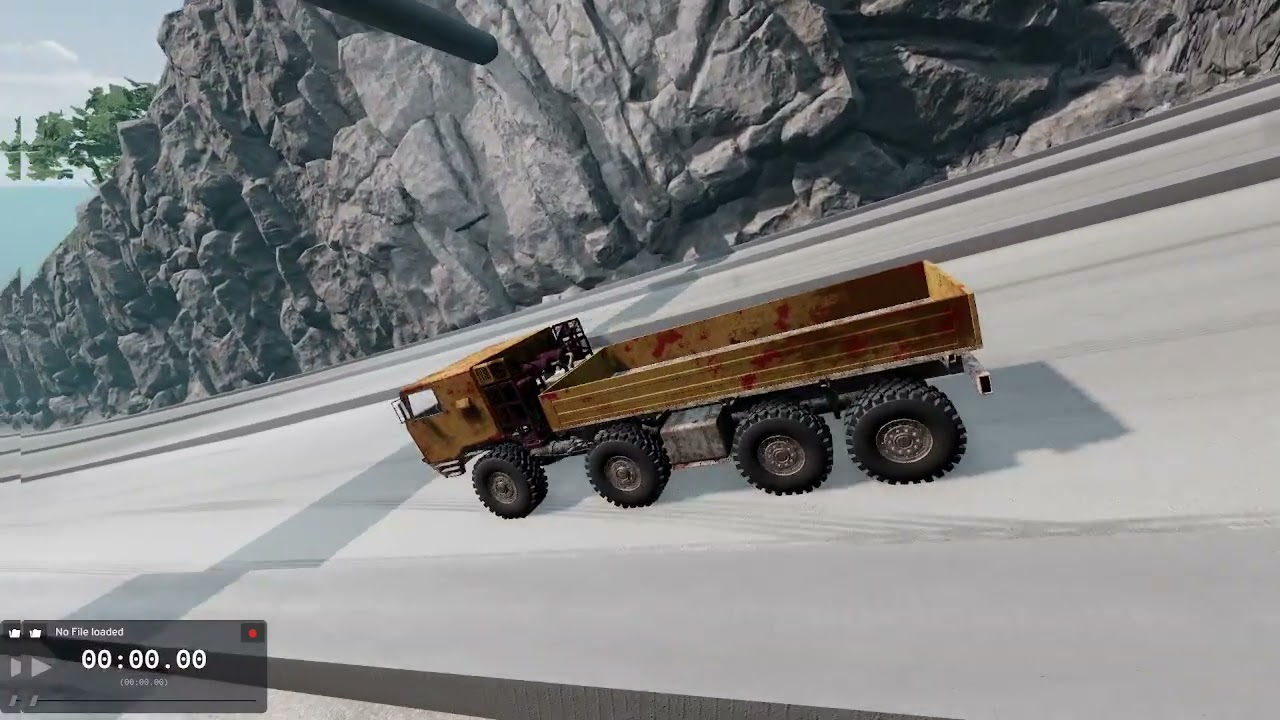 Downhill destruction at end #beamngdrive