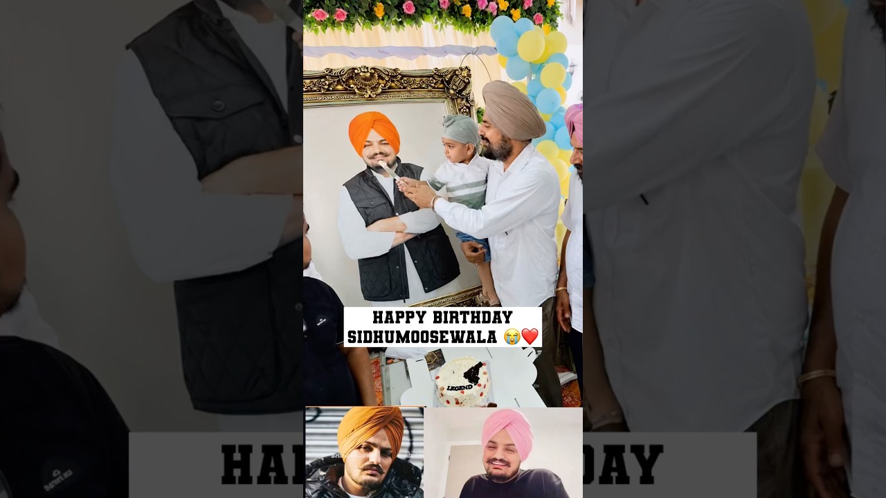 Sidhumoosewala birthday | celebration 🎉  #sidhumoosewala 😭 #punjabisinger #legend #youtubeshorts
