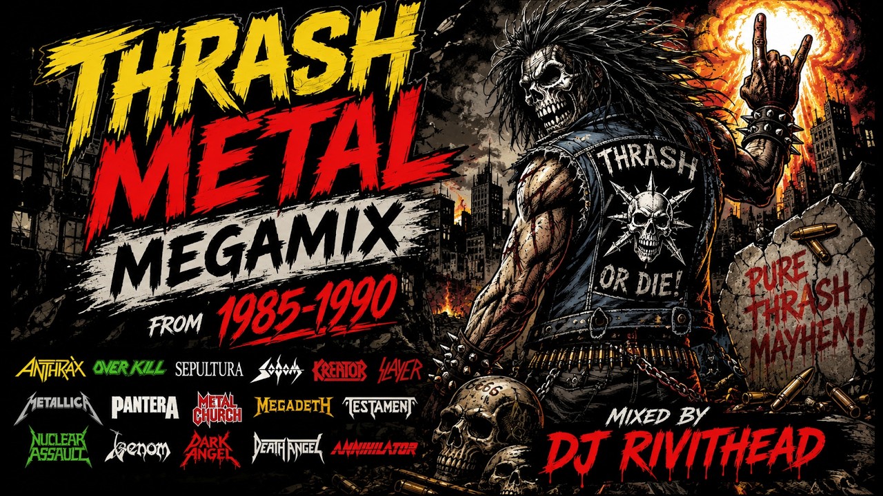 1985 1990 THRASH METAL PLAYLIST FROM 2 HOURS