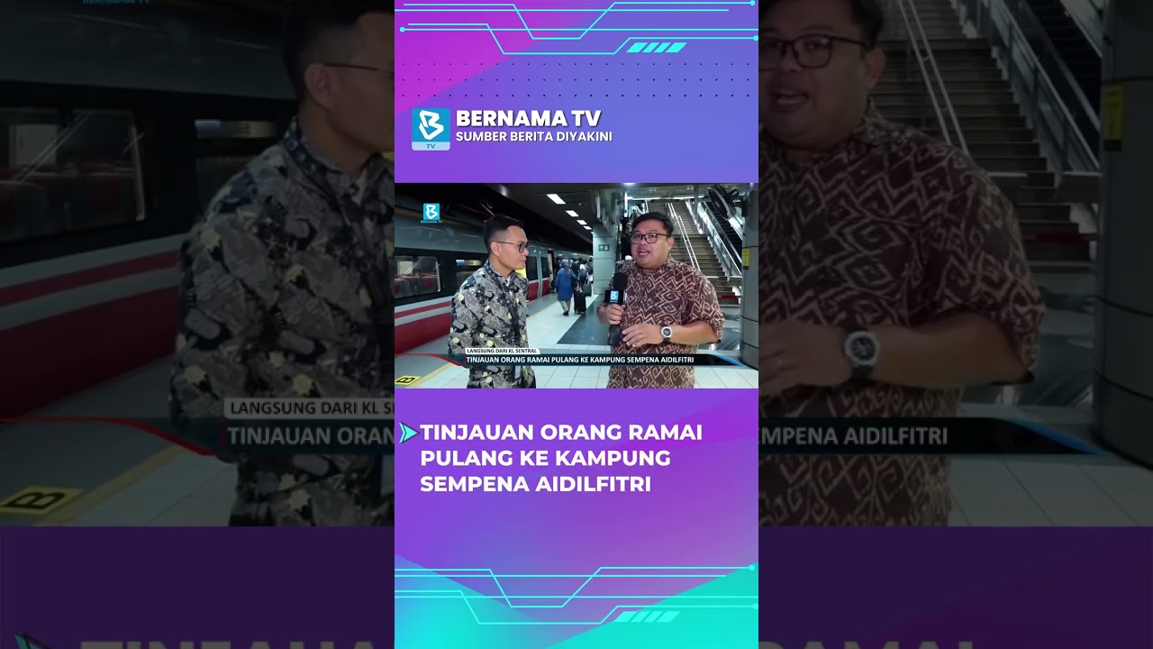 Tinjauan orang ramai pulang ke kampung sempena Aidilfitri