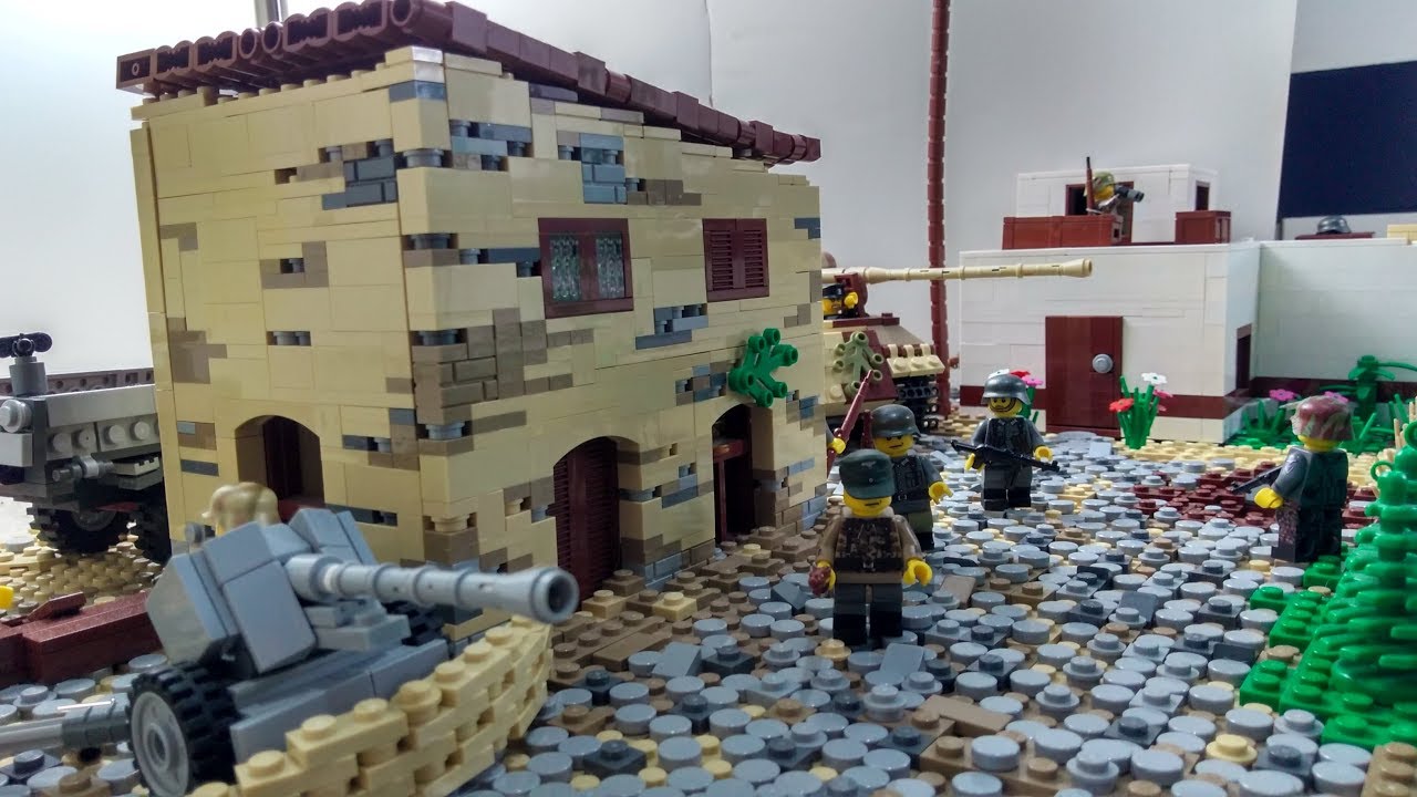 LEGO WW2 MOC OUTSKIRTS OF MONTE CASSINO 1944