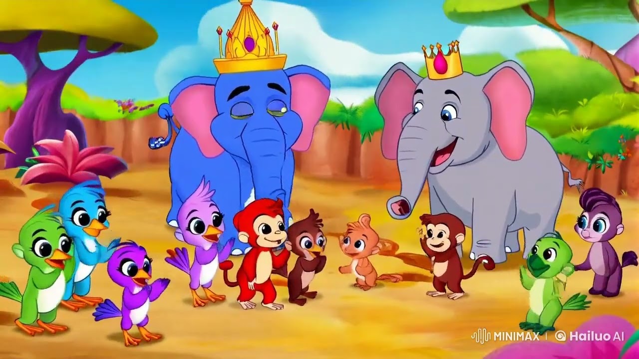 Counting with Animals 🐵🐸 | Fun Kids Song & Learning Video | Learn to Count 1 to 10!
