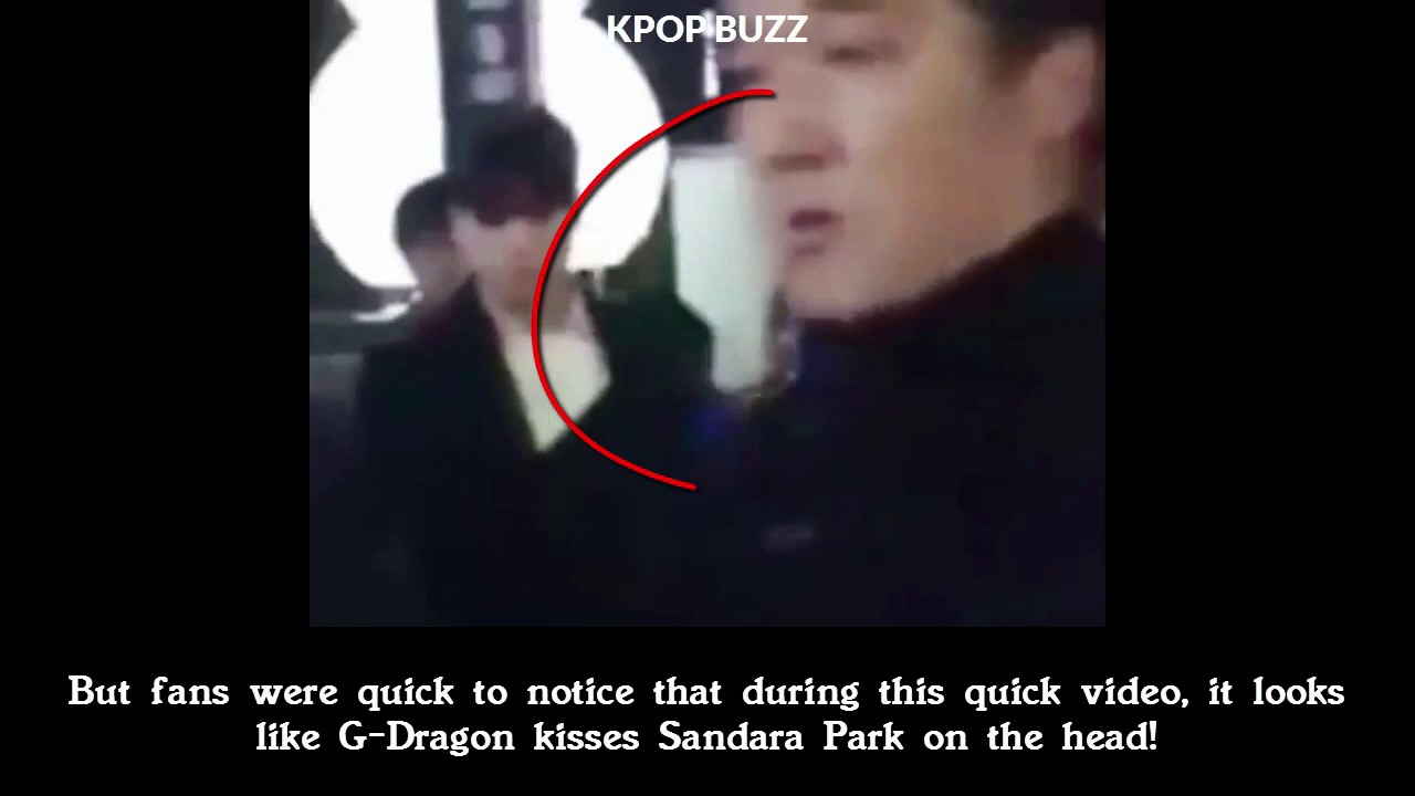 DARAGON BIGBANG G Dragon Spotted Kissing Dara After Concert  Sandara Pak and G dragon